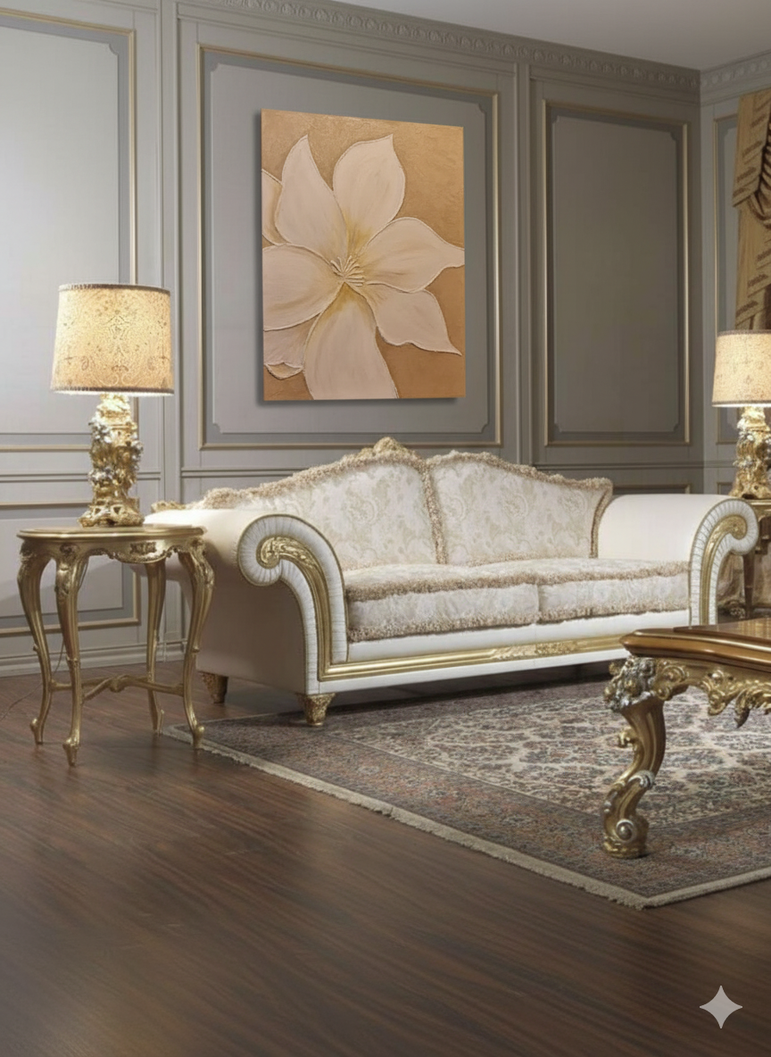 غرفة بعد وضع اللوحة